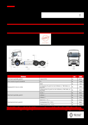Capete tractor Renault E-TECH T - T6x2 TAG