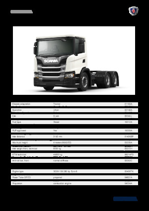 Capete tractor Scania G 280 A6x4NA