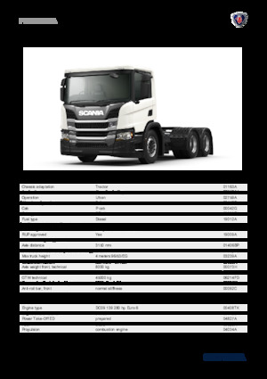 Capete tractor Scania P 280 A6x4NA