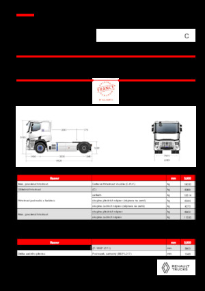 Capete tractor Renault RT E-TECH C - T4x2 ROAD