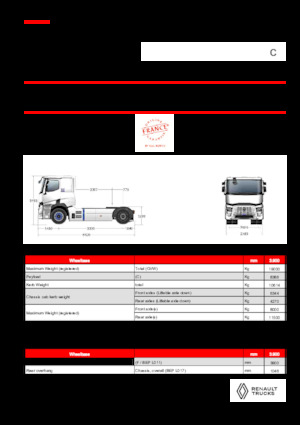 Capete tractor Renault RT E-TECH C - T4x2 ROAD