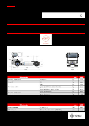 Capete tractor Renault RT E-TECH C - T4x2 ROAD