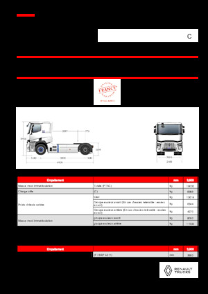 Capete tractor Renault RT E-TECH C - T4x2 ROAD