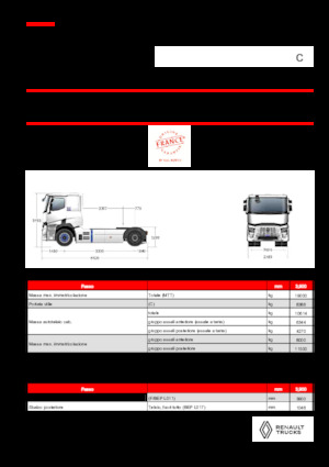 Capete tractor Renault RT E-TECH C - T4x2 ROAD