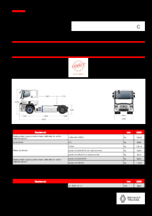 Capete tractor Renault RT E-TECH C - T4x2 ROAD