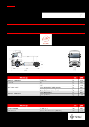 Capete tractor Renault RT E-TECH T - T4x2