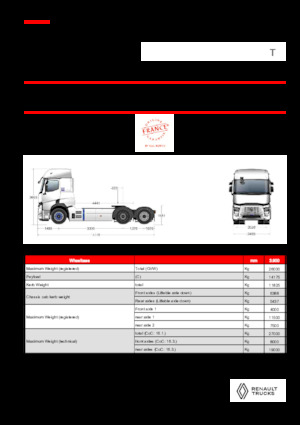 Capete tractor Renault RT E-TECH T - T6x2 TAG
