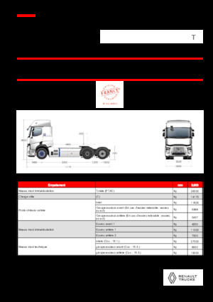 Capete tractor Renault RT E-TECH T - T6x2 TAG