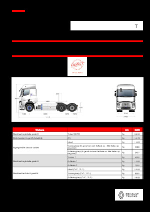 Capete tractor Renault RT E-TECH T - T6x2 TAG
