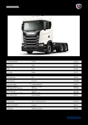 Capete tractor Scania S 420 A6x2NA