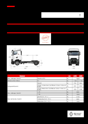 Capete tractor Renault T HIGH T4X2 13L E6