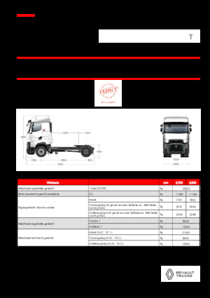 Capete tractor Renault T HIGH T4X2 13L E6