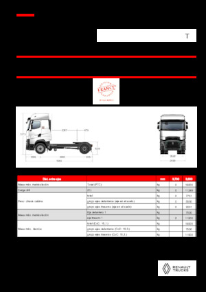 Capete tractor Renault T HIGH T4X2 LOW 13L E6