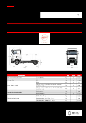 Capete tractor Renault T HIGH T4X2 LOW 13L E6