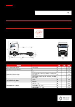 Capete tractor Renault T HIGH T4X2 LOW 13L E6