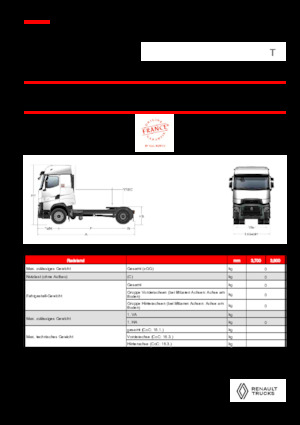 Capete tractor Renault T HIGH T4X2 X-LOW 13L E6