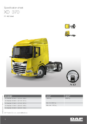 Capete tractor DAF XD 370 FT
