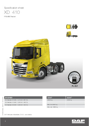 Capete tractor DAF XD 370 FTG