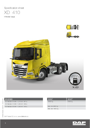 Capete tractor DAF XD 370 FTN
