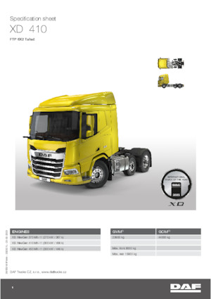 Capete tractor DAF XD 410 FTP