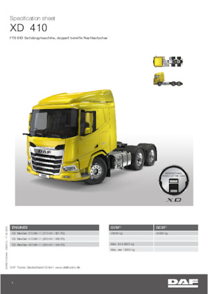 Capete tractor DAF XD 370 FTS
