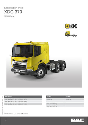 Capete tractor DAF XDC 410 FTT