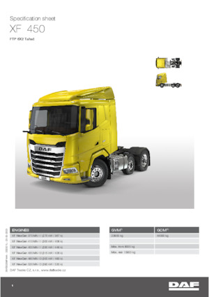 Capete tractor DAF XF 370 FTP