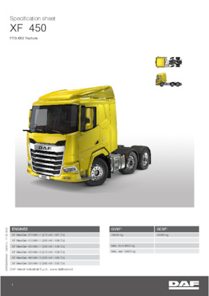 Capete tractor DAF XF 410 FTG