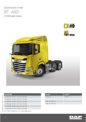 Capete tractor DAF XF 410 FTG