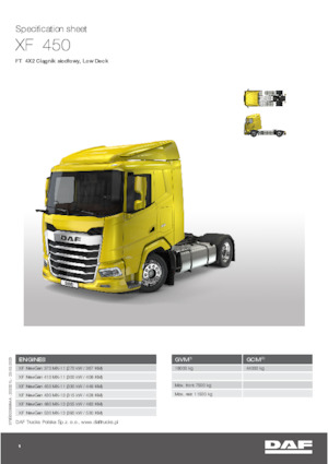 Capete tractor DAF XF 430 FT Low Deck