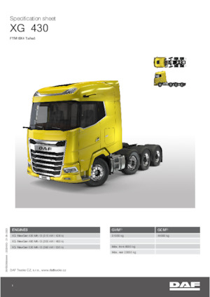 Capete tractor DAF XG 430 FTM