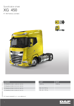 Capete tractor DAF XG 430 FT Low Deck