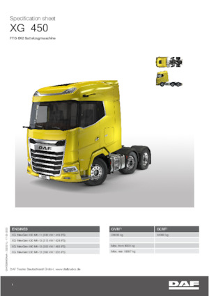 Capete tractor DAF XG 530 FTG