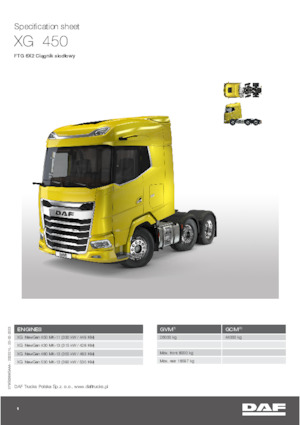 Capete tractor DAF XG 530 FTG