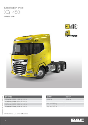 Capete tractor DAF XG 450 FTN