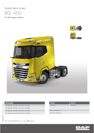 Capete tractor DAF XG 430 FTP