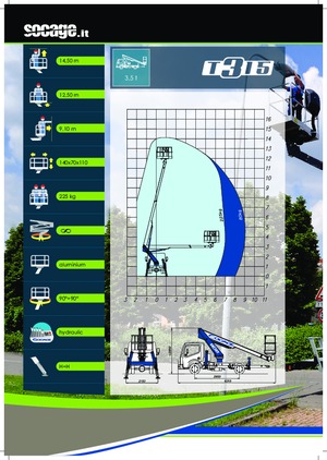 Nacele telescopice montate pe camion Socage T315 ForSte