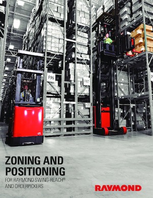 Stivuitoare special echipate care operează în spații foarte înguste RAYMOND 9700