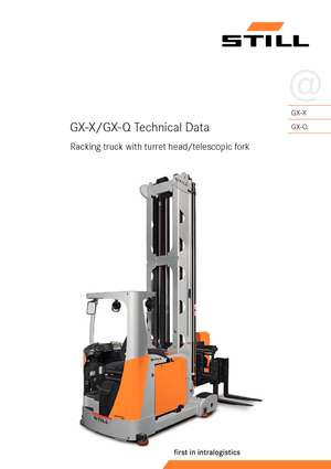 Stivuitoare special echipate care operează în spații foarte înguste Still GX-X