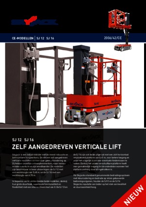Nacele verticale cu un singur catarg Skyjack SJ 12