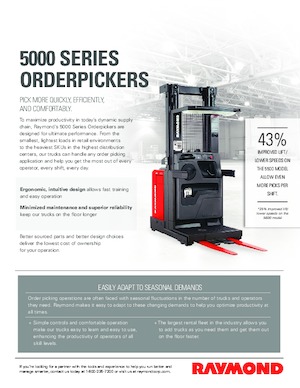 Order pickers (preparatoare de comenzi) RAYMOND 5600