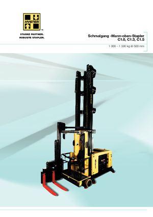 Stivuitoare pentru culoare înguste Hyster C1.3-80