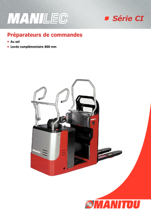 Order pickers (preparatoare de comenzi) Manitou CI 12 PF