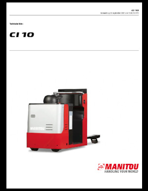 Order pickers (preparatoare de comenzi) Manitou CI 10