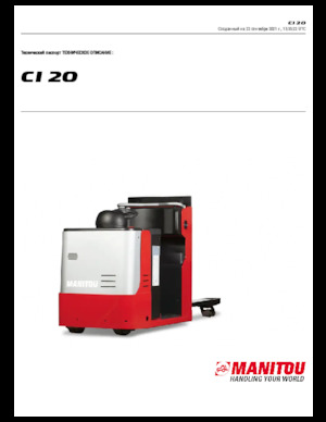 Order pickers (preparatoare de comenzi) Manitou CI 20
