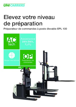 Order pickers (preparatoare de comenzi) UniCarriers EPL 100 