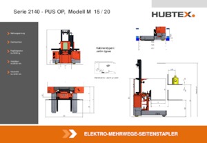 Order pickers (preparatoare de comenzi) Hubtex M 15 PUS