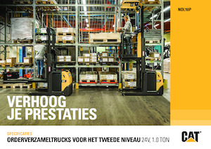 Order pickers (preparatoare de comenzi) Caterpillar NOL10P 