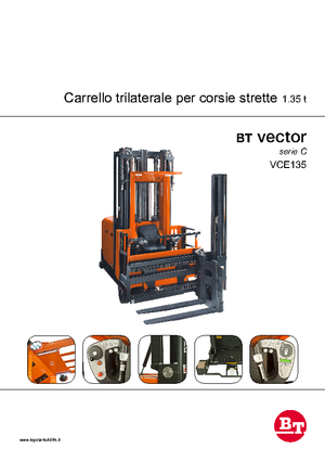 Încărcătoare laterale electrice BT Vector VCE 135