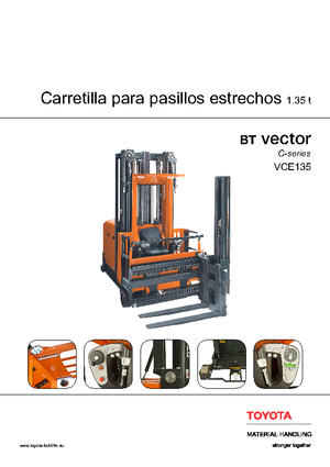 Încărcătoare laterale electrice BT Vector VCE 135
